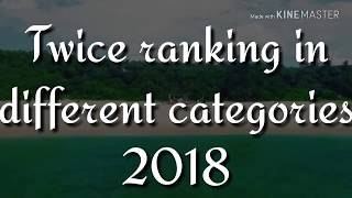 Twice Ranking In Different Categories