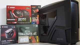 Intel i7 6700K and MSI GTX 1070 PC Build, Test and OverClock