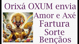 Orixá OXUM envia  Fartura, Riquezas, Amor, Beleza, Sorte e Oportunidades  Ela rege a semana  Tarot