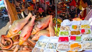 Cambodian Street Food​ , Market Tour , Fresh vegetables​ , Fresh fruits ,​Pork​​ ,​Meat​ & More