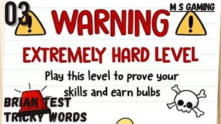 Brain Test: Tricky Words Warning Extremely Hard Level - 3 || Walkthrough Gameplay || #shorts