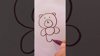 draw a 🐻#shorts #youtubeshorts