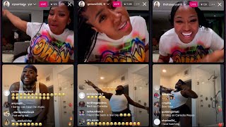 Caresha & Saucy Santana IG Live | July 25, 2024