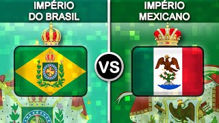 Império do Brasil VS Império Mexicano | Comparação de Países