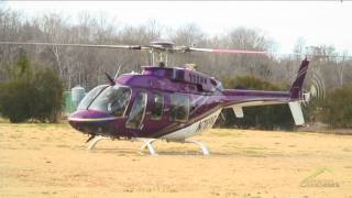 Helicopter Bell 407 Take Off