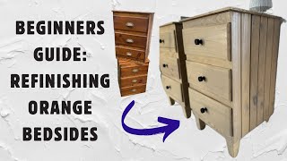 BEGINNER FRIENDLY FURNITURE REFINISH- COASTAL BEDSIDE TABLES