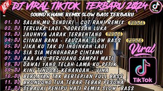 DJ VIRAL TIKTOK TERBARU FULL BASS || DJ SLOW BASS 2024 || DJ CIINAN BANA