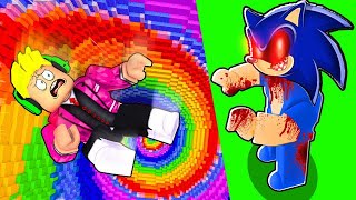 We Must Escape EVIL SONICS DROPPER in Roblox