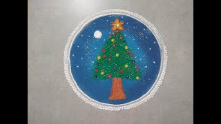 Easy Christmas Decoration tree.Christmas special rangoli designSimple Rangoli Designs