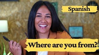 Learn Beginner Spanish - Saying where you're from in Spanish