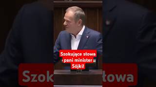 Szokujące słowa pani minister Sójki!