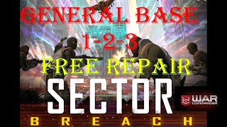 War Commander- { AUGUST }  SECTOR BREACH GENERAL 1-2-3 / FREE REPAIR