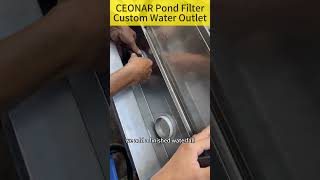 Fish pond filter custom outlet