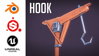 Stylized Hook | FREE | Speed Modeling & Texturing