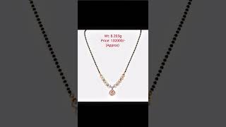 Tanishq Diamond Mangalsutra #WEDDING #BRIDAL #KARWACHAUTH #TEEJ #SHORTS #STATUS #TRENDING #VIRAL #4k