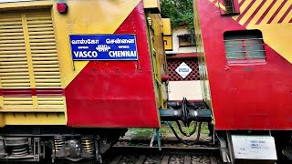 First Covid Run !! 07372 MGR Chennai Central Vasco Da Gama Spl !! South Western Railway !!