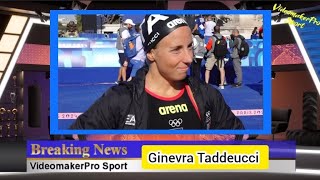 Olimpiadi Parigi: Ginevra Taddeucci fantastica, medaglia di bronzo nuoto acque libere 10km