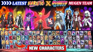 NEW‼️ NARUTO X BORUTO MUGEN TCEAM (LATEST CHARACTERS) Best Anime War Mugen Android