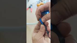 Attaching the cable to the corrugation probe.#tools #diy