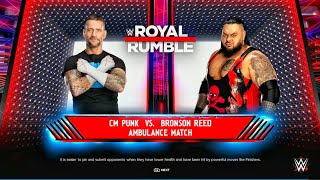 CM Punk Vs Bronson Reed - Ambulance Match | WWE 2k24