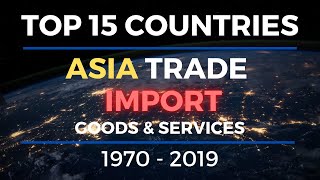 🗺 TOP 15 COUNTRIES - ASIA Import of Goods & Services 1970-2019