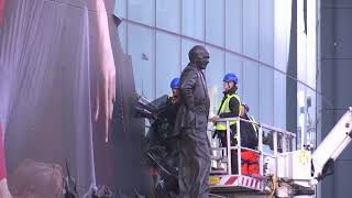 PROSES PENCOPOTAN MURAL CRISTIANO RONALDO DI OLD TRAFFORD #cristianoronaldo