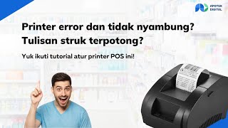 Setting Printer Struk untuk Kasir