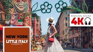 New York 4k, Manhattan - Little Italy - Walking tour