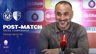 Eghishe Melikyan post-match press conference after the match against Van