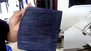 Mesin Cetak dan pasang kantong jeans Otomatis