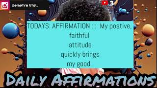 DAILY AFFIRMATION ::: MONDAY 10/20/2024