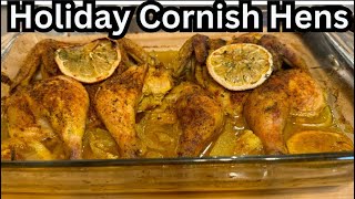 Juicy Holiday Cornish Hens