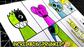 Рисую ПЕРСОНАЖЕЙ ИГРЫ УЖАСОВ INCREDIBOX SPRUNKED, часть 3⚠️ Incredibox Sprunki весь режим УЖАСЫ