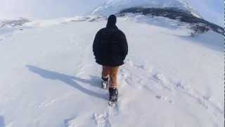 Alex explores Castner Glacier