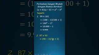 Cara mengalikan bilangan dengan rumus aljabar mudah sekali