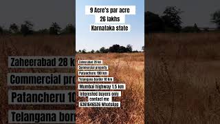 9 Acre’s commercial property sale in Karnataka #zaheerabad #mannaekhelli #nirna #humnabad #nh65