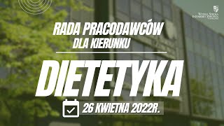 Zaproszenie na Radę Pracodawców dla kierunku Dietetyka- dr n. o zdr. Wanda Baltaza