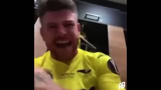 Moreno dedicating his Europa League win to Liverpool. #ynwa