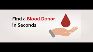 Find Blood Donors in Seconds for any Blood Group