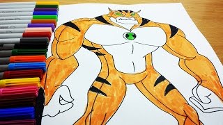 Ben 10 Rath Coloring Pages - Ben 10 Coloring Book