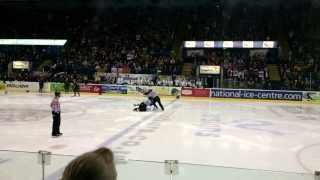 Leigh Salters Nottingham Panthers v's Adam Keefe Belfast Giants EIHL Ice hockey fight