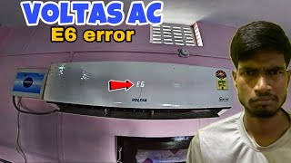 Voltas Inverter AC E 6 error problem find in Baruari || EHSAN