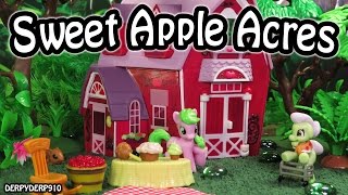 My Little Pony Sweet Apple Acres Barn Granny Smith & Crimson Gala! MLP Blind Bag Playset Toy Review