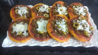 ميني بيتزا بالكفتة بعجينة سهلة   🤭🤭Mini Pizza au Viande Hachée