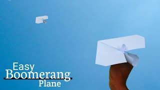 How to Make Boomerang Plane | Flying Boomerang Plane | Origami Boomerang Plane | Origami Airplane