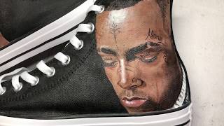 XXX Tentacion Inspired Custom Kicks | Painting Converse | Custom Shoes | RIP XXXtentacion fanart