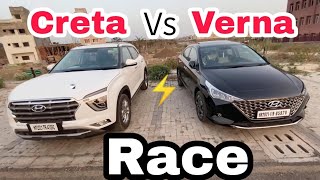 Drag Race : Creta vs Verna || Comparison