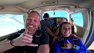 Thomas' First Skydive! Tandem Jump from 10000 feet at iJump Gran Canaria