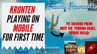 FINALLY KRONTEN PLAYING PUBG ON MOBILE | RANDOM PLAYERS | PMSC 2019