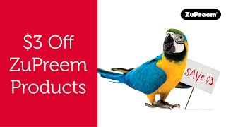 $3 Discount on Bird, Rabbit, Ferret or Guinea Pig Food | ZuPreem